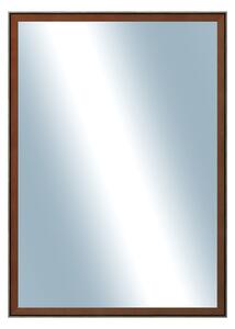 DANTIK - Zarámované zrcadlo - rozměr s rámem cca 50x70 cm z lišty Inclinata colori hnědá (3135)