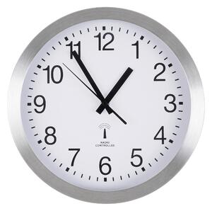 NÁSTĚNNÉ HODINY, barvy stříbra, bílá, 30 cm Ambia Home