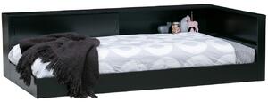 Hoorns Černá dřevěná postel Ernie 90 x 200 cm