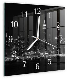 Skleněné hodiny Horizont zskb-30x30-00057350