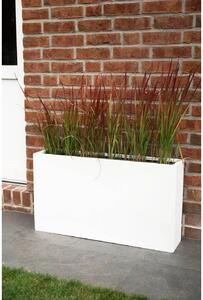 Květináč ELEMENTO SLIM, sklolaminát, šířka 90 cm, bílá