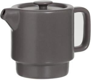Konvice čajová s šálkem NATURAL, 400+250 ml, barva šedá