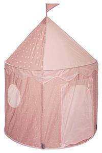 Dětský stan, O 100 cm, polyester, růžová barva