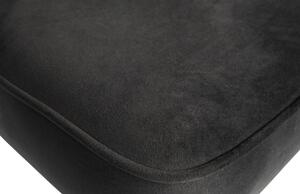 Hoorns Černá sametová barová židle Tergi 79 cm