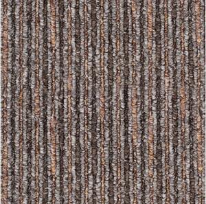 SPOLTEX Metrážový koberec LINES / 93 TM. HNĚDÝ BARVA: Hnědá, ŠÍŘKA: 4 m