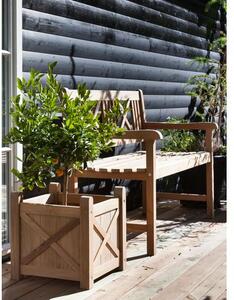 Dřevěná zahradní lavička z teakového dřeva Rosenborg