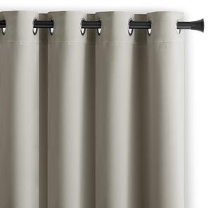 Závěs AmeliaHome Blackout s průchodkami světle béžový, velikost 140x245