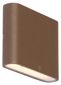 Moderní venkovní nástěnné svítidlo rezavě hnědé 11,5 cm vč. LED IP65 - Batt
