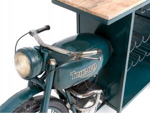 Barový stůl z motorky a zároveň industriální vinotéka Represent