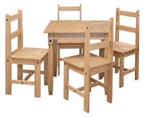 Masivní jídelní stůl 78x78 + 4 židle CORONA