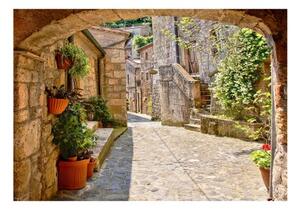 Fototapeta - Provincial alley in Tuscany