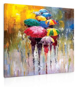 Malvis Obraz procházka v dešti I Velikost: 90x110 cm