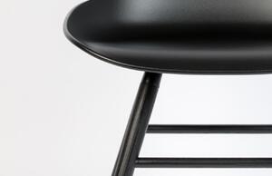 Černá plastová jídelní židle ZUIVER ALBERT KUIP ALL BLACK