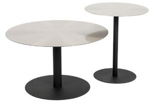 Stříbrný konferenční stolek ZUIVER SNOW SATIN 60 cm