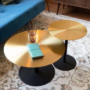 Zlatý kovový konferenční stolek ZUIVER SNOW 60 cm