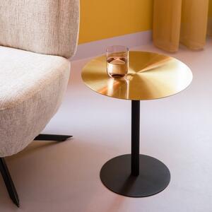 Zlatý kovový odkládací stolek ZUIVER SNOW 40 cm