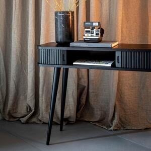 Černý dubový toaletní stolek ZUIVER BARBIER 120 x 35 cm