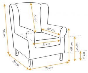 Sob nabytek | SET křeslo + stolička Willy F0ASJ0034G-EINS