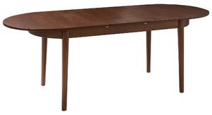 Rozkládací jídelní stůl LARTO Tmavý jasan 180/220 cm 90 cm