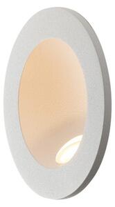 FAN INC-ONYX-R1 BCO Zápustné venkovní svítidlo LED Onyx, bílé, hliník, 2 W, 420 lm, 4000 K, IP54, 8 x 8 x 4 cm - FANEUROPE