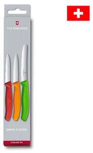 Nerezové kuchyňské nože VICTORINOX SWISS CLASSIC s barevnými rukojeťmi 3 ks
