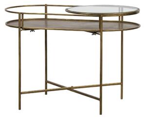Hoorns Mosazný konferenční stolek Luten 65x37 cm