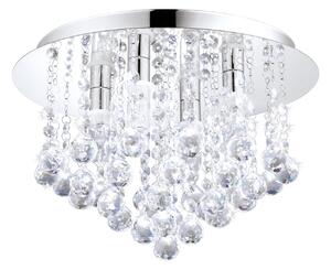 EGLO LED křišťálový lustr do koupelny ALMONTE, 4xG9, 3W, teplá bílá, 35cm, kulaté, IP44 94878