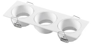 FAN INC-ELEVEN-Q3-BCO Vestavné svítidlo Eleven (bílé, trojité, hliník) IP20, 162 x 55 x 28 mm - FANEUROPE