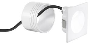 FAN INC-ONYX-Q1 BCO Zápustné venkovní svítidlo LED Onyx, bílé, hliník, 2 W, 420 lm, 4000 K, IP54, 8 x 8 x 4 cm - FANEUROPE