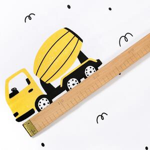 Goldea bavlněné plátno - bagry a stavební auta 160 cm