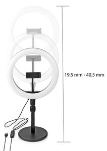Nedis RLSTND200BK - LED Stmívatelná lampa se stojanem a držákem LED/6W/USB
