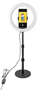Nedis RLSTND200BK - LED Stmívatelná lampa se stojanem a držákem LED/6W/USB