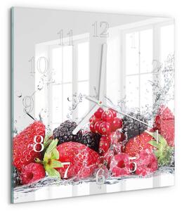 Skleněné hodiny Ovoce zskb-30x30-00081624