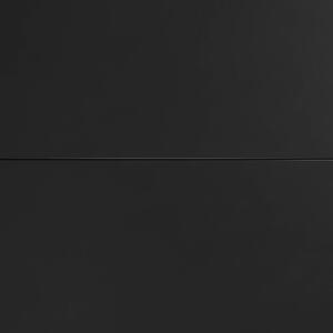 Černý skleněný rozkládací jídelní stůl Kave Home Atminda 160/210 x 90 cm
