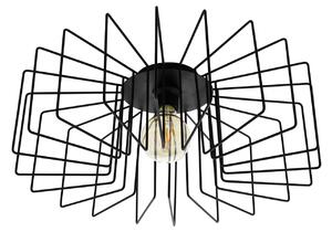 EGLO Přisazený drátěný designový lustr TREMEDAL, 1xE27, 28W, 56cm, kulatý, černý 98507