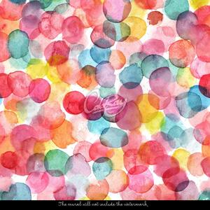 Fototapeta Báječně barevné bubliny Samolepící 250x250cm