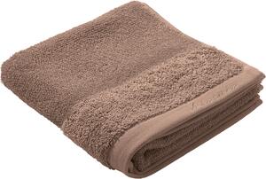 RUČNÍK, 50/100 cm, šedohnědá Bio:Vio - Ručníky pro hosty