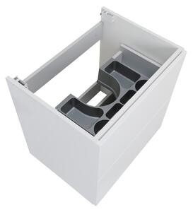 Koupelnová skříňka s keramickým umyvadlem Swing W 60, bílá