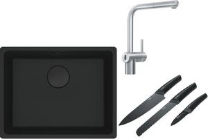 Sada kuchyňská baterie Franke Atlas Neo Sensor 115.0625.523, granitový dřez Franke Maris 125.0698.009, 112.0545.792