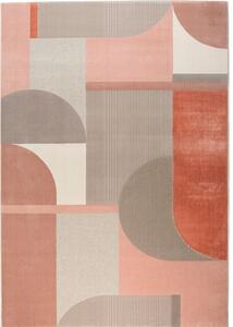 Růžovo šedý koberec ZUIVER HILTON 160 x 230 cm