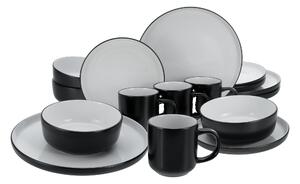 Creatable Jídelní servis Nordic Cool Black (16dílný kombinovaný servis) (100392060001)