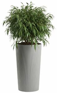 PLASTOVÝ KVĚTINÁČ URBANIKA ECO 57X29,5 CM ŠEDÁ
