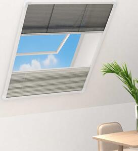 VidaXL Plisovaná okenní síť proti hmyzu 160 x 80 cm se zastíněním [148685] Barva: Bílá