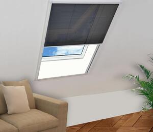 VidaXL Plisovaná okenní síť proti hmyzu hliník 80 x 120 cm [148665] Barva: Bílá