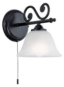 Eglo 91006 MURCIA - Rustikální nástěnné svítidlo s tahovým vypínačem, 1 x E14 (Nástěnná lampička na zeď)