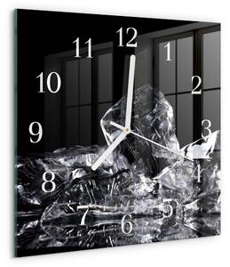 Skleněné hodiny Kostky ledu zskb-30x30-00093890