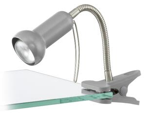 EGLO Lampa s klipem do pracovny FABIO, stříbrná 81265