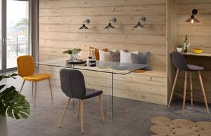 Skleněný jídelní stůl Kave Home Burano 180 x 90 cm