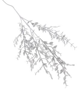 Umělá zimní větvička Twiggle stříbrná, 20 x 75 cm