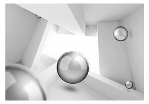 3D tapeta bílý prostor + lepidlo ZDARMA Velikost (šířka x výška): 150x105 cm